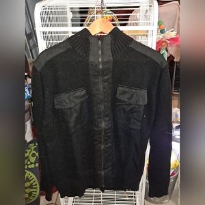 Black zip up sweater